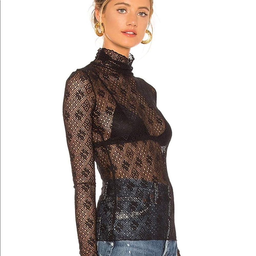 Free people lace turtle neck